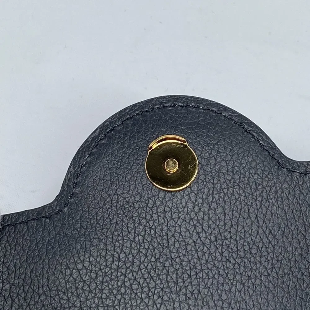 Versace La Medusa Tonal Leather Wallet Crossbody Bag